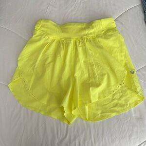 lululemon athletica Women's Neon Yellow Athletic Shorts
